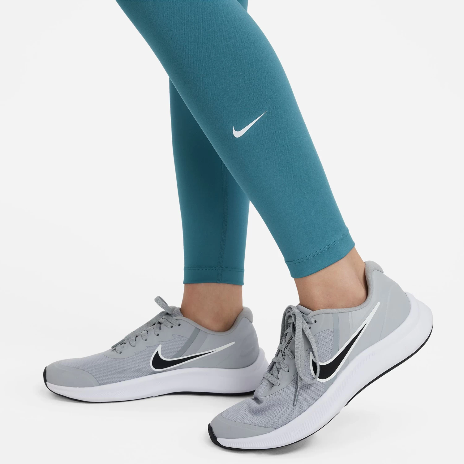 Nike Dri-Fit One Tight Girls - Turquoise 7 Nike Dri-Fit One Tight Girls - Turquoise - Image 5