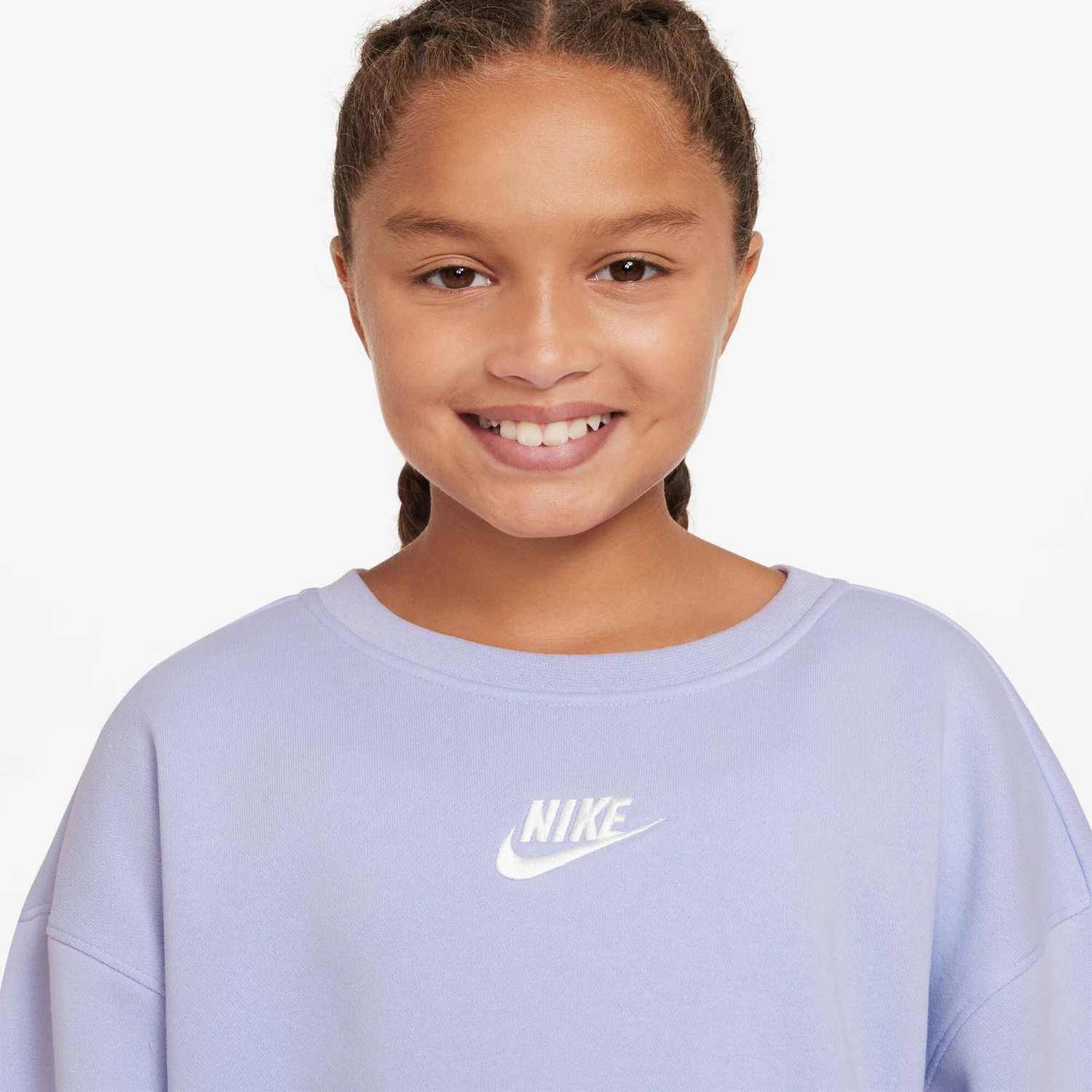 Nike Big Kids Sweatshirt Girls - Lilac 8 Nike Big Kids Sweatshirt Girls - Lilac - Image 6